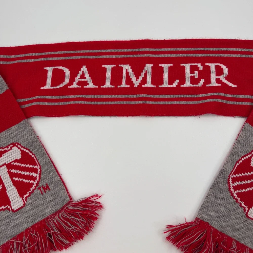 Daimler Portland Timbers‎ Knit Scarf Red Gray Logo Acrylic Made in Turkey